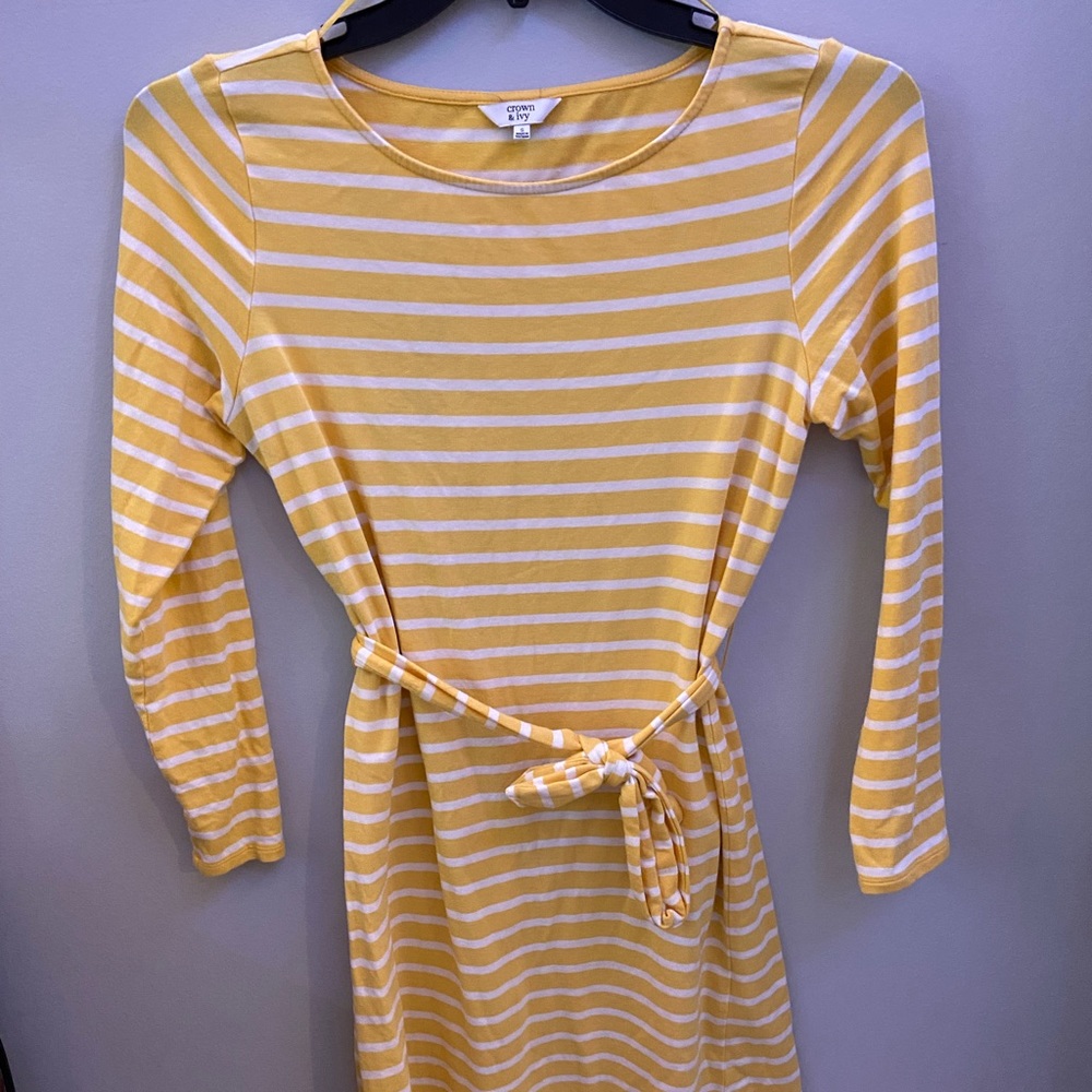 Yellow Striped Dress